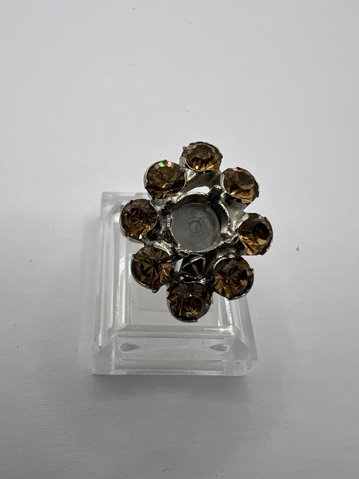 9675 Vintage Swarovski Kristallen Ring 25mm