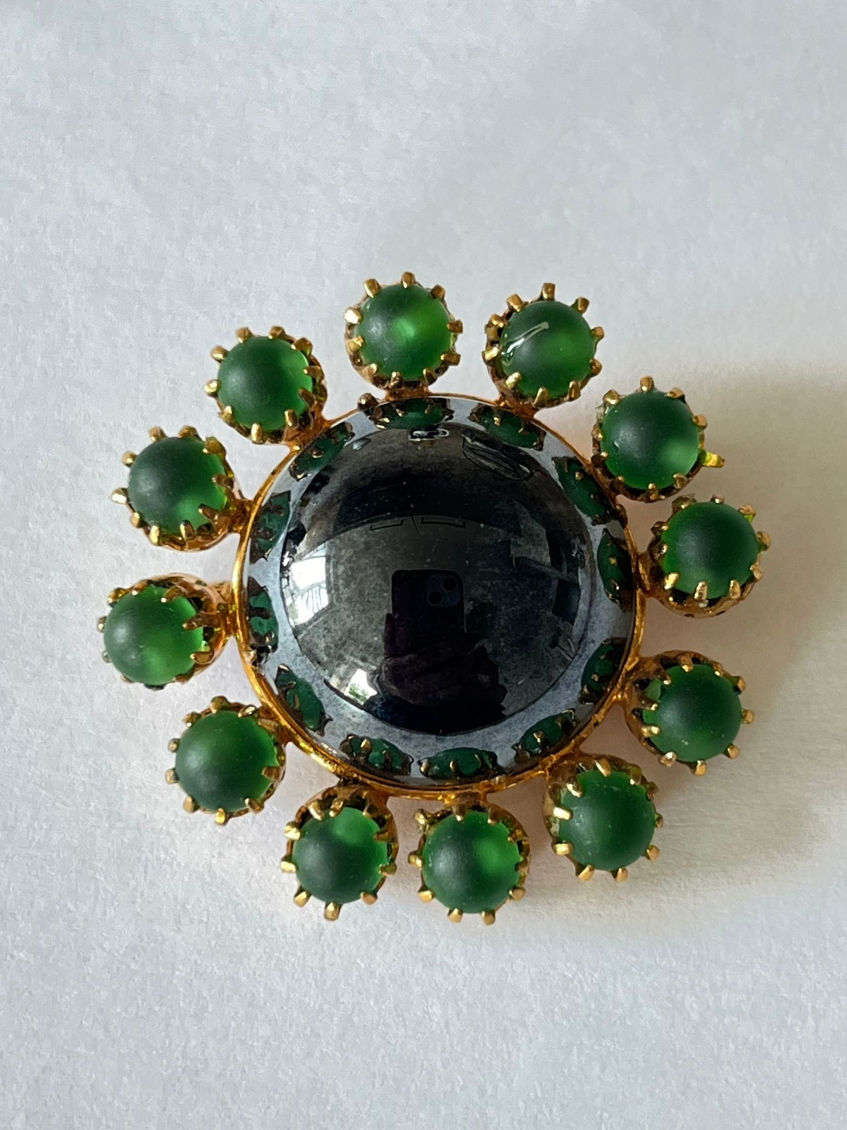 8493 Vintage Swarovski Kristallen Brosche 37mm