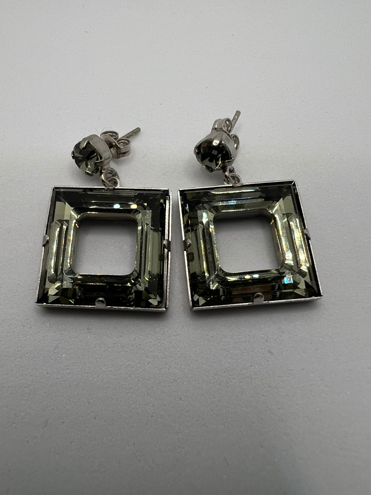 30439 Vintage Swarovski Kristallen Ohrhänger 20mm