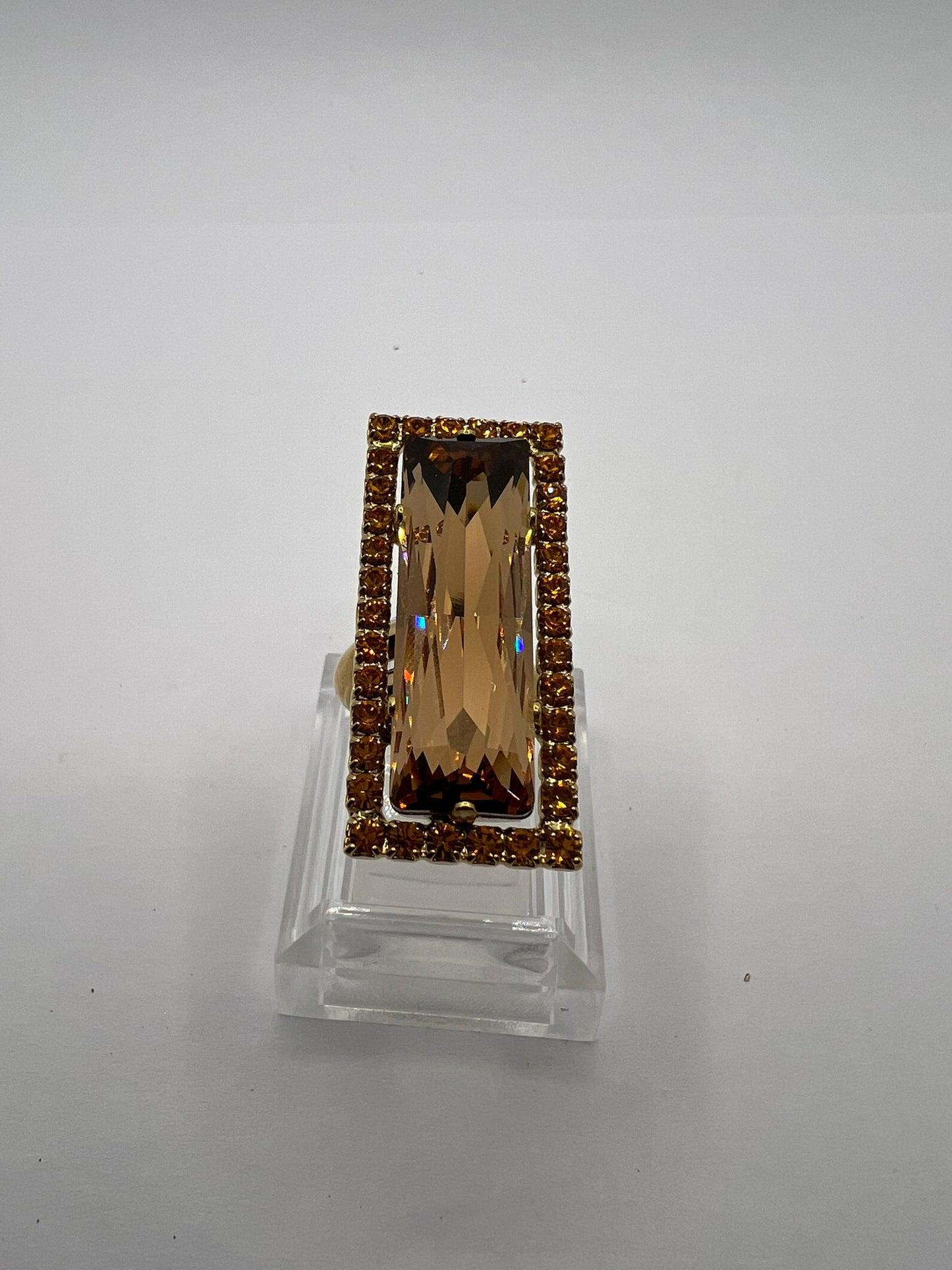 9683 Vintage Swarovski Kristallen Ring 35mm