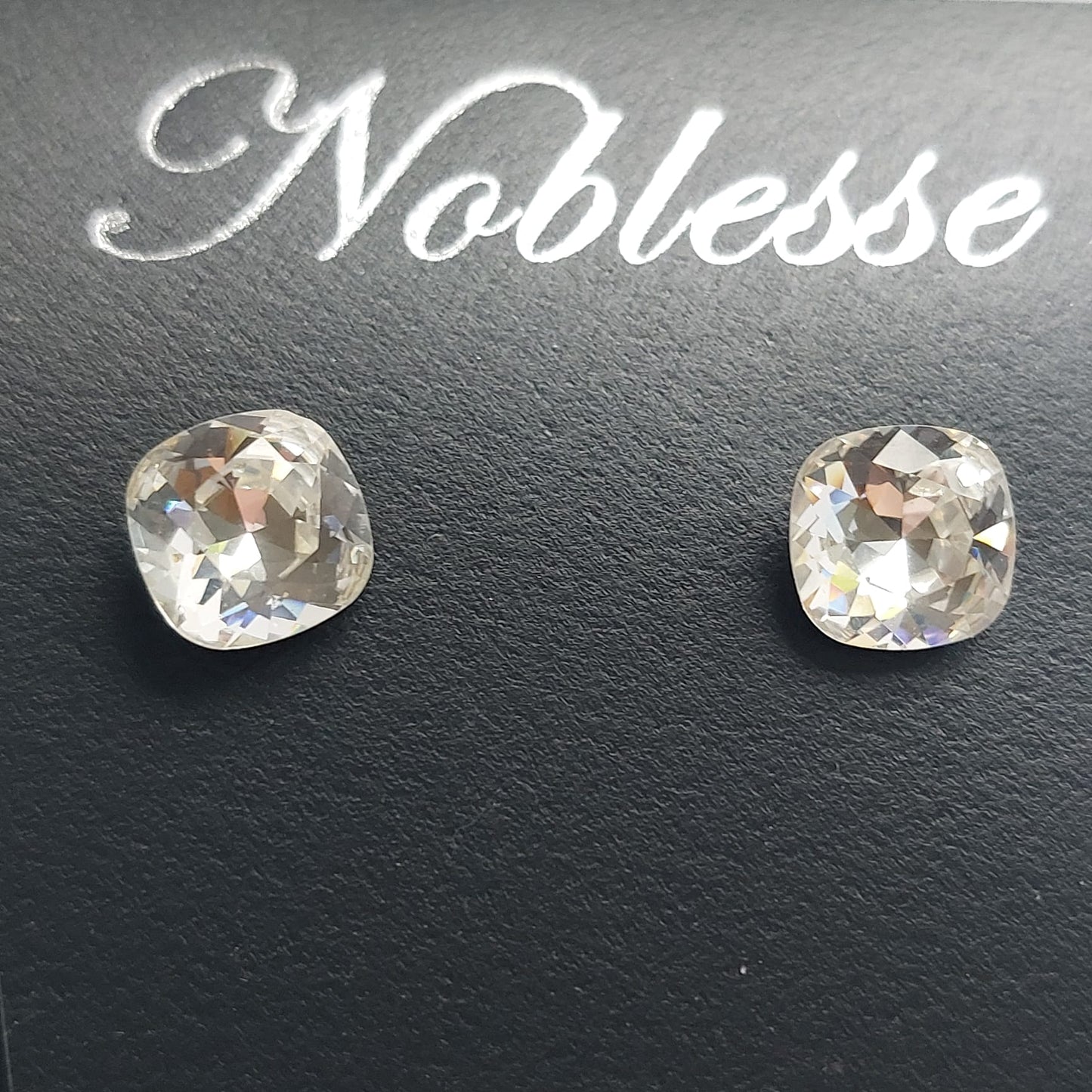 Original Vintage Noblesse Crystal Kollektion Ohrringe 8mm