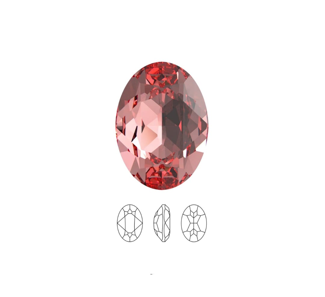 Swarovski® Fancy Oval Rosé Peach 8x6mm