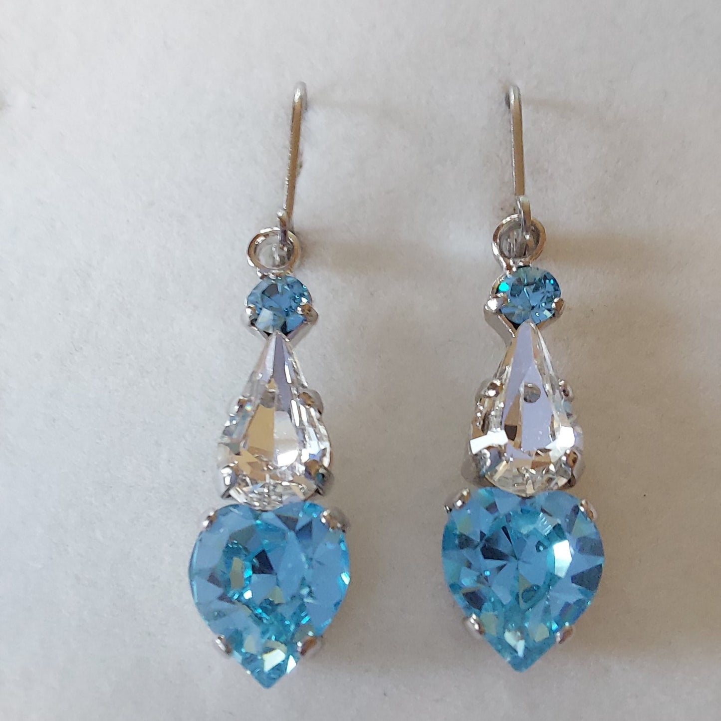 3817 Vintage Earring mit Swarovski Crystals