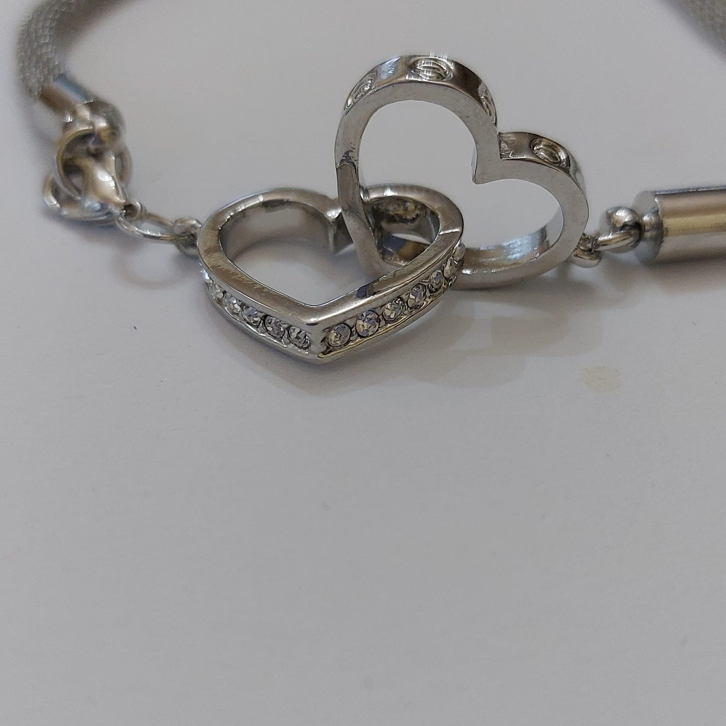 6923 Vintage Heart Necklace mit Swarovski Crystals