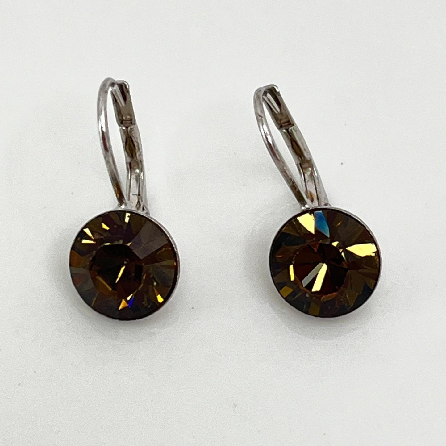 30327 Vintage Swarovski Kristallen Ohrringe 8mm