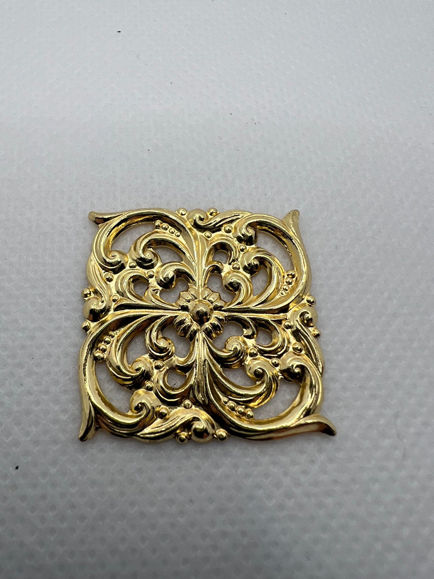 5871 Vintage Rhodium Filigren Schmuckzubehör 30mm