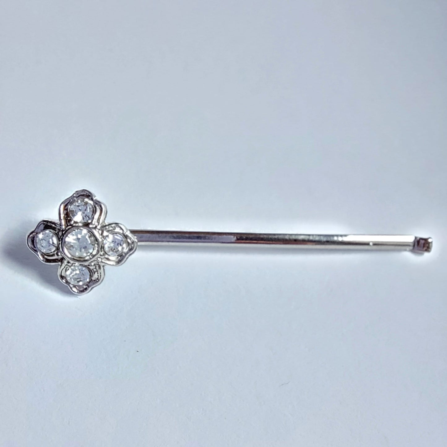 5034 Vintage Haarnadel mit Swarovski Kristallen 48mm