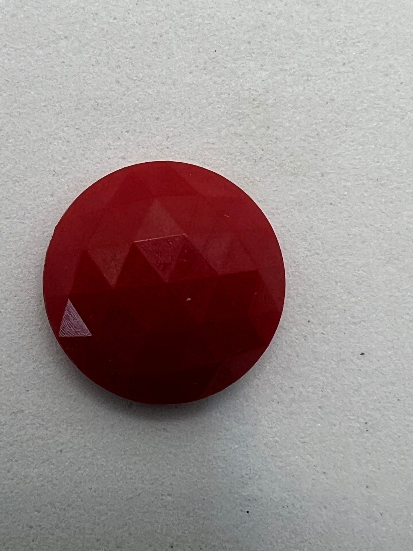 1115 Vintage Kunststoff Round Cabochon 18mm