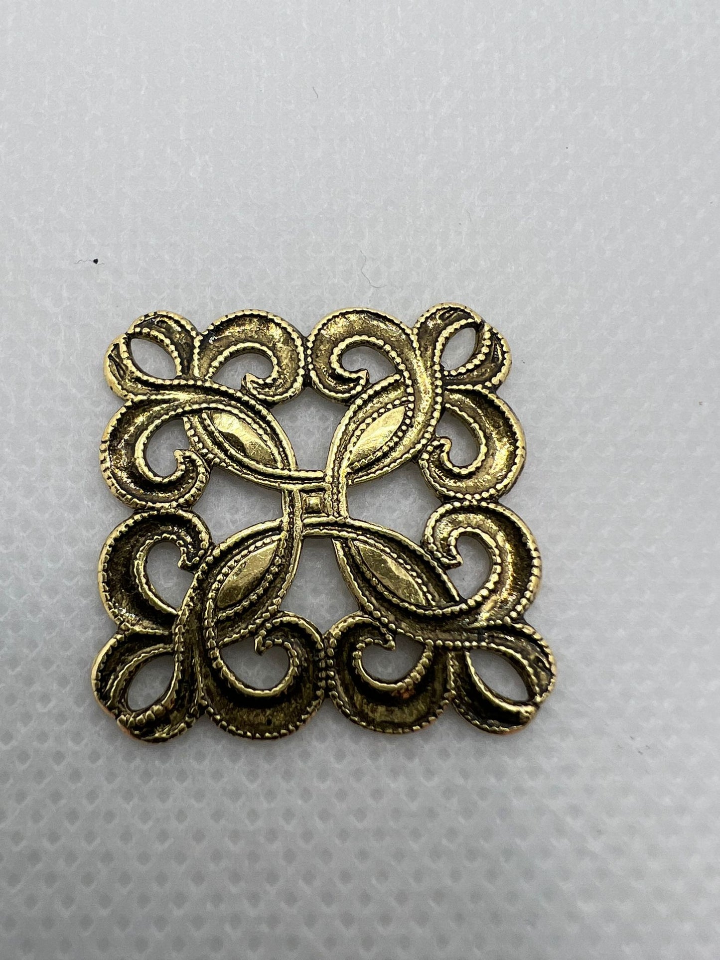 5879 Vintage Rhodium Filigren Schmuckzubehör 25mm