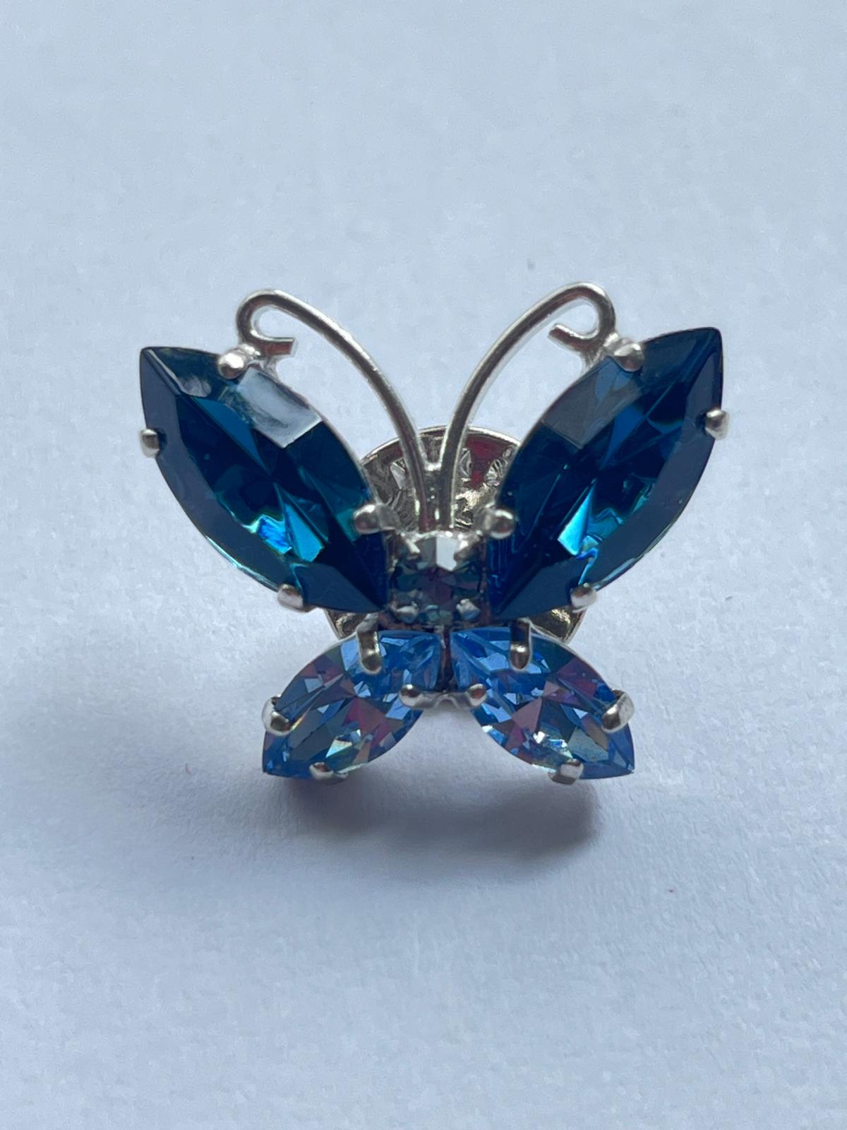 8589 Vintage Swarovski Kristallen Brosche 25mm