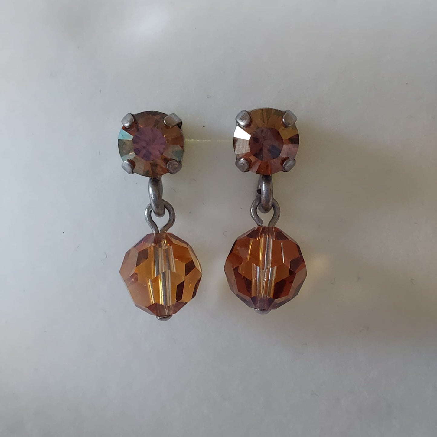 3767 Vintage Earring mit Swarovski Crystals