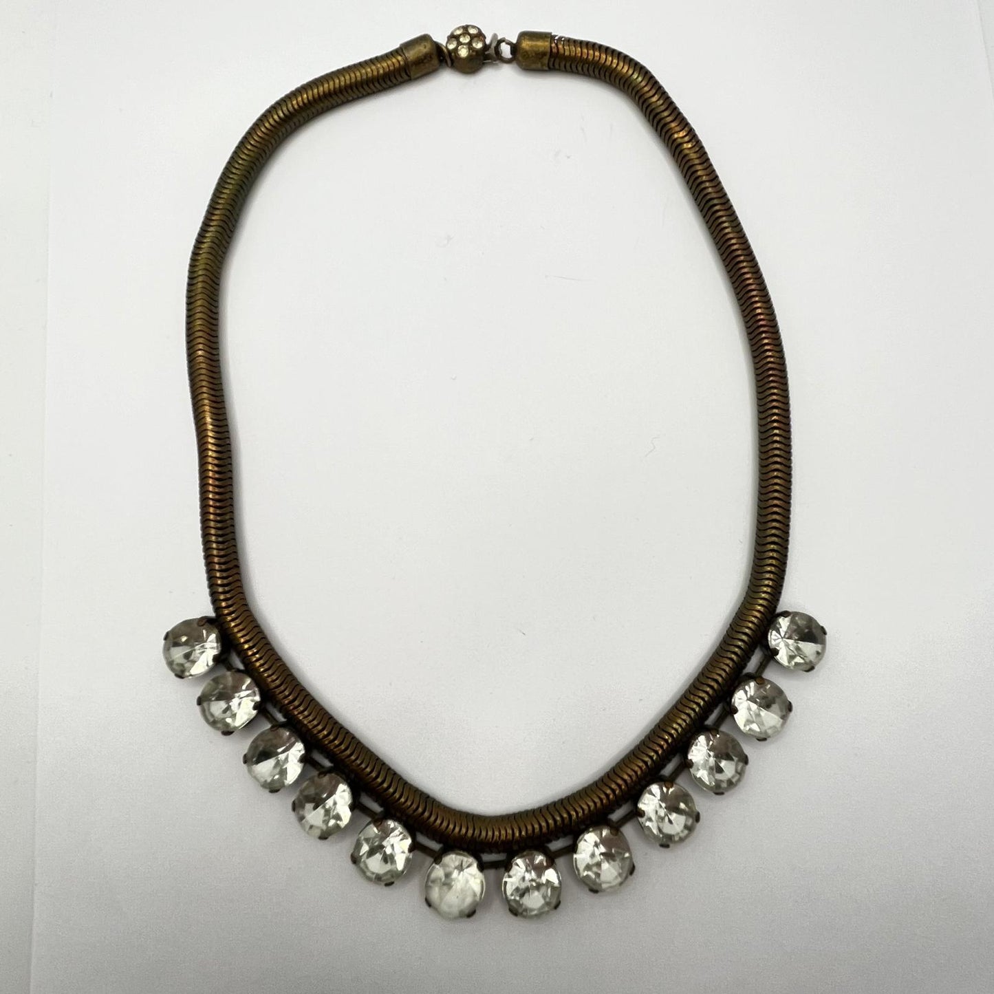 6370 Vintage Swarovski Kristallen Halskette 38cm