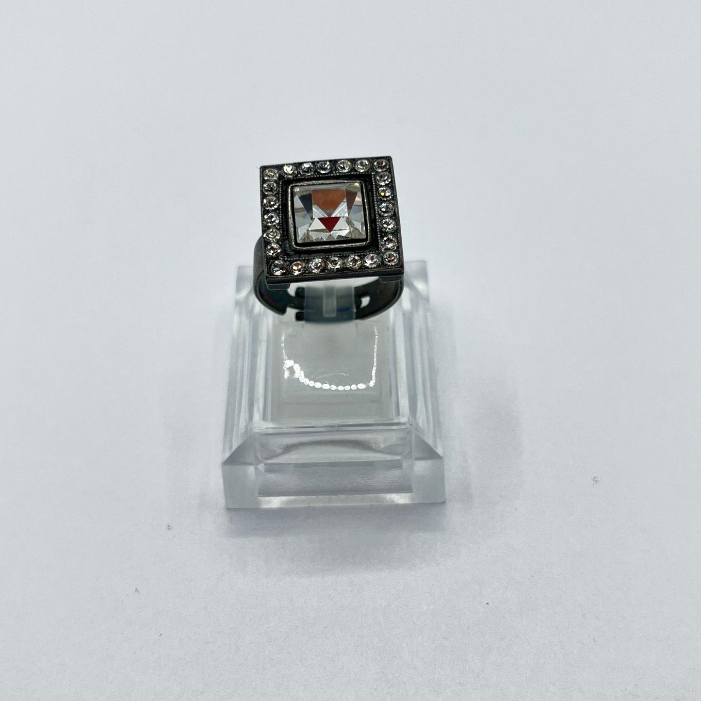 9656 Vintage Swarovski Kristallen Ring 15mm