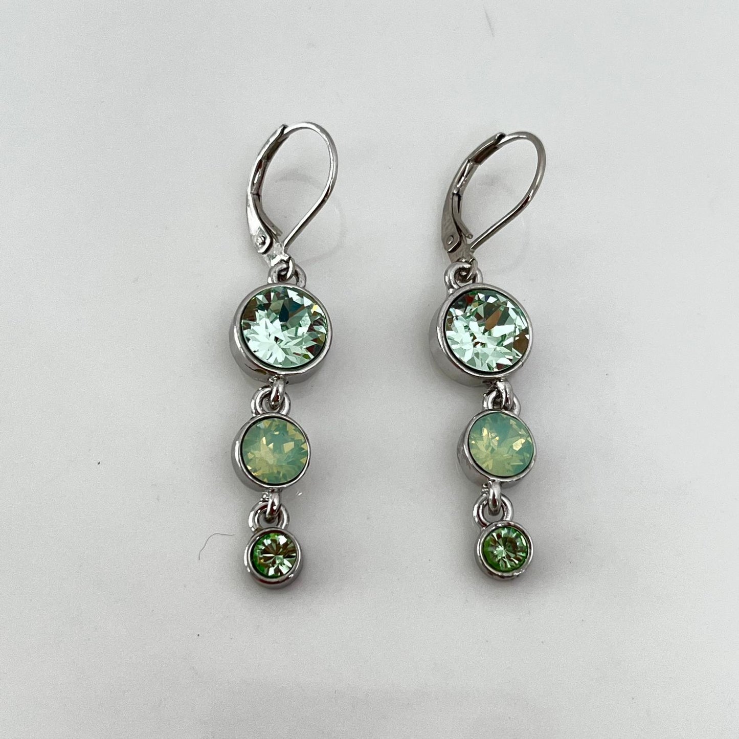 30322 Vintage Swarovski Kristallen Ohrringe 34mm