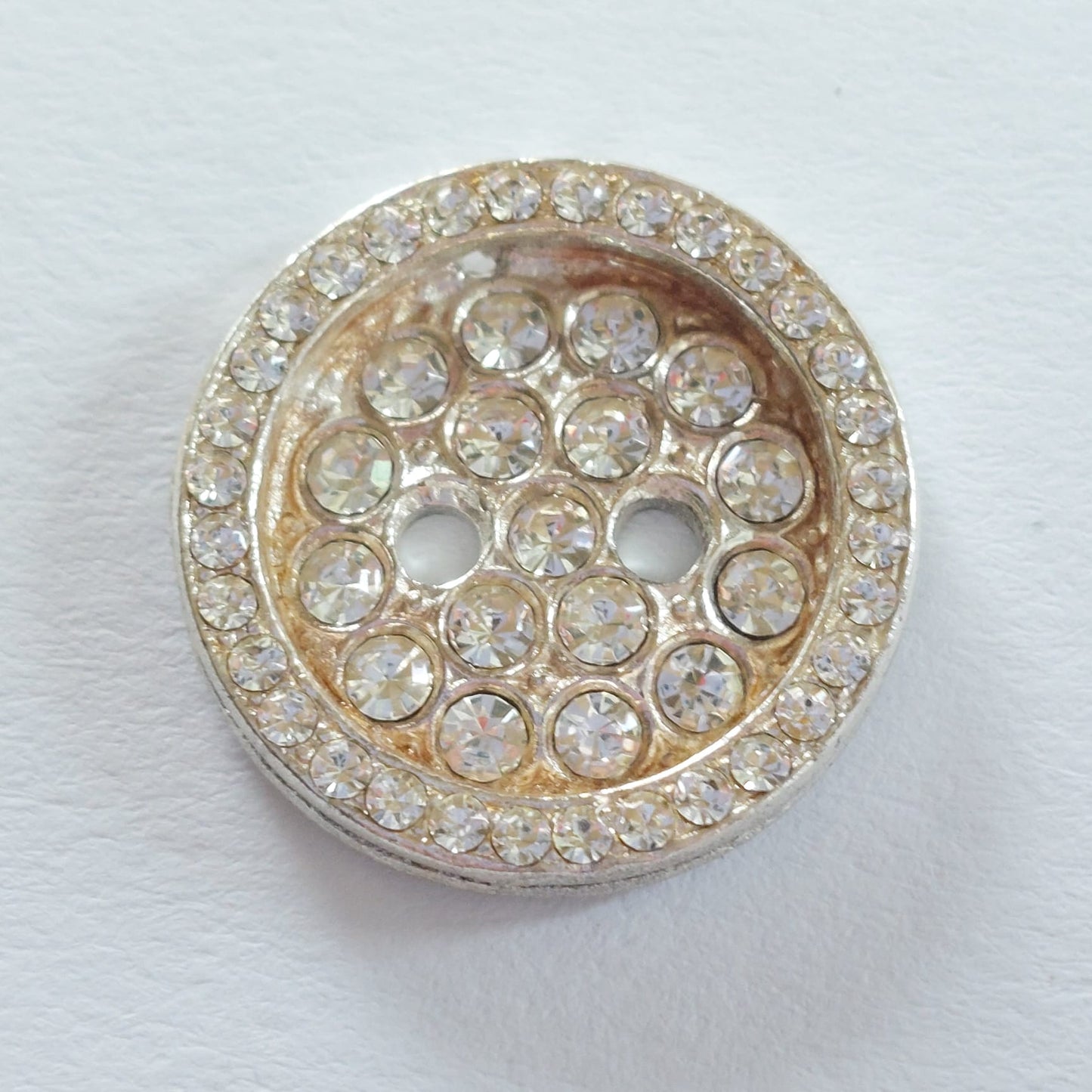 4218 Knopfe mit Swarovski Kristallen 22mm