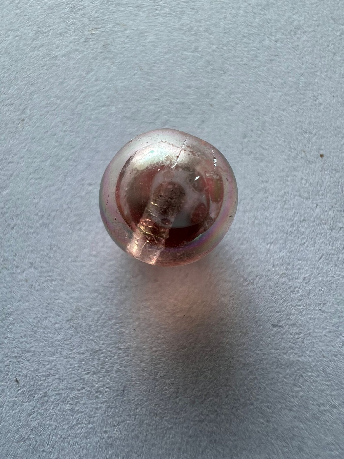 5740 Vintage Acryl Perlen Rosa AB 7mm