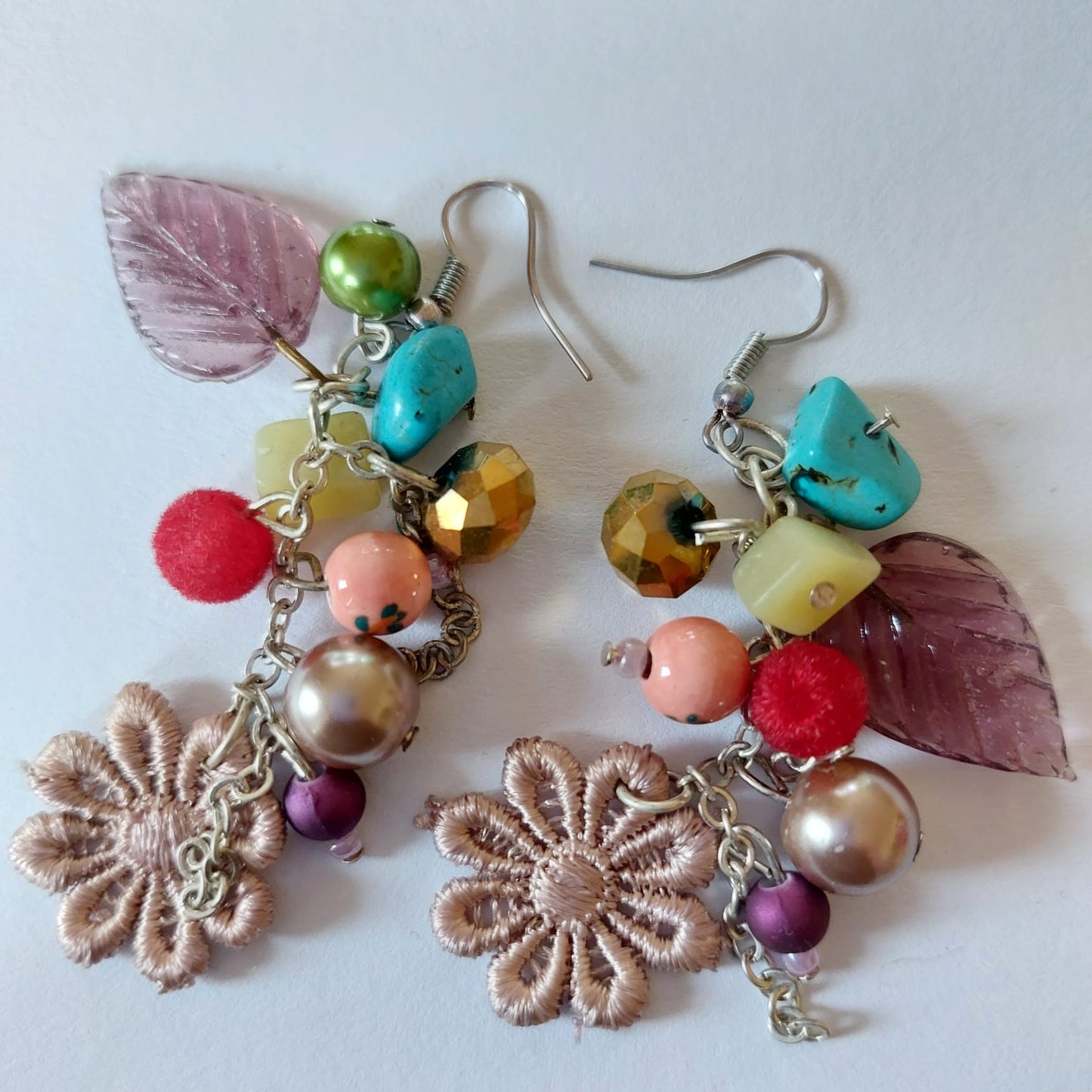 3799 Motiv Earring mit Swarovski Beads