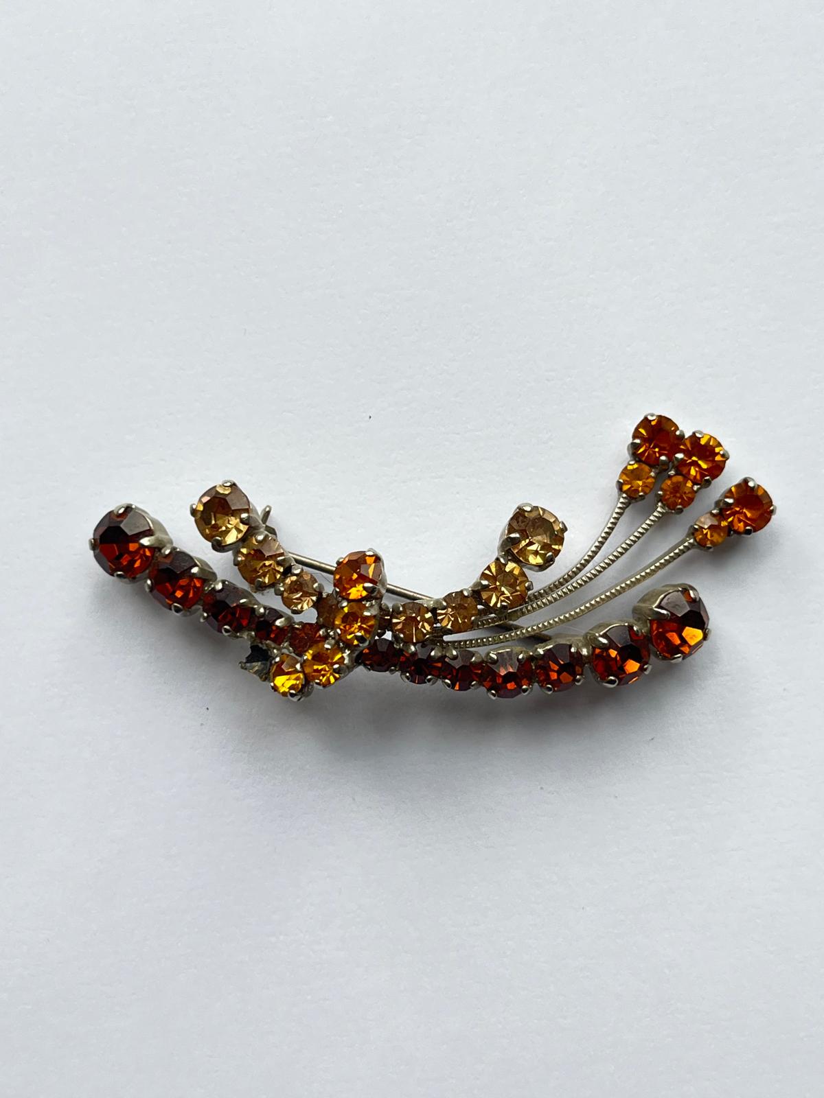 8571 Vintage Swarovski Kristallen Brosche 60mm