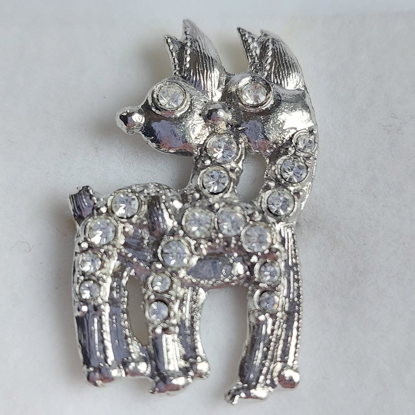 8061 Vintage Brosche mit Swarovski-Kristallen 35x20mm