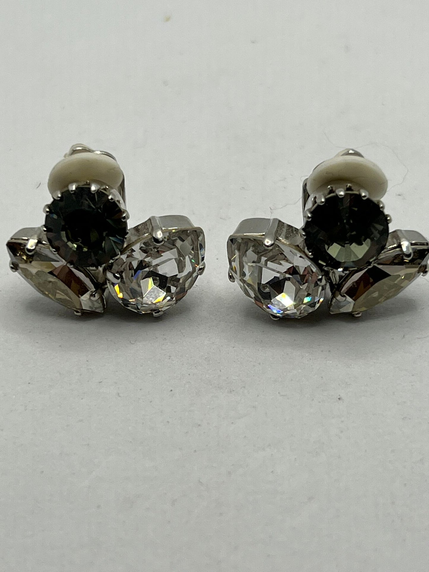 30544 Vintage Swarovski Kristallen Ohrclip 23mm