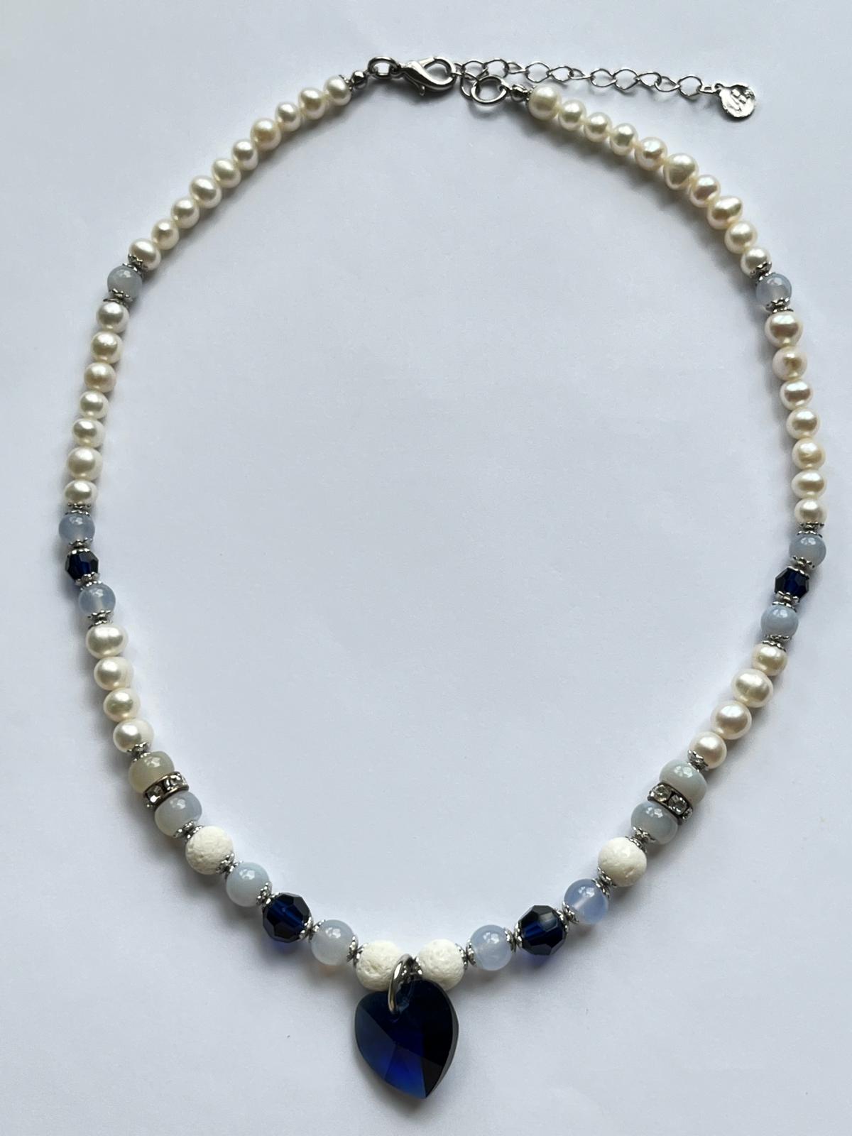 6059 Vintage Swarovski Kristallen Perlenkette 42cm