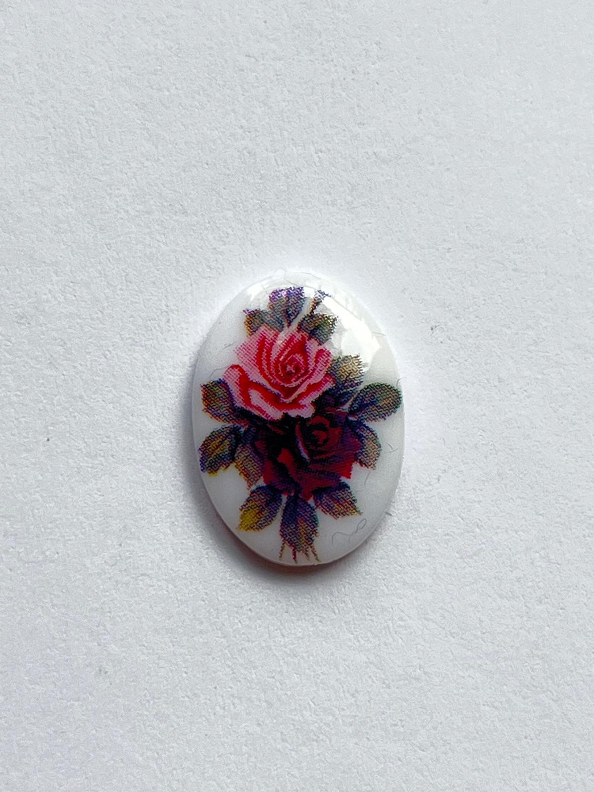 5836 Vintage Kunststoff Cabochon 19mm