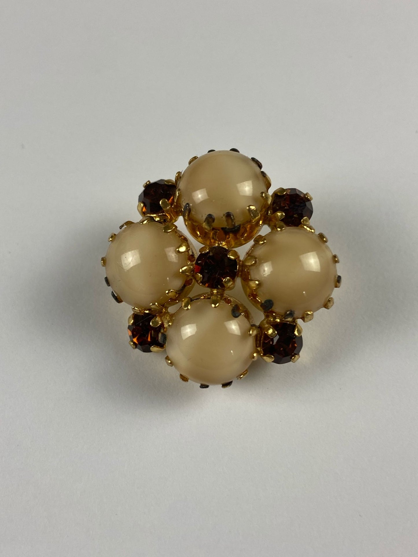 8693 Vintage Swarovski Kristallen Brosche 30mm