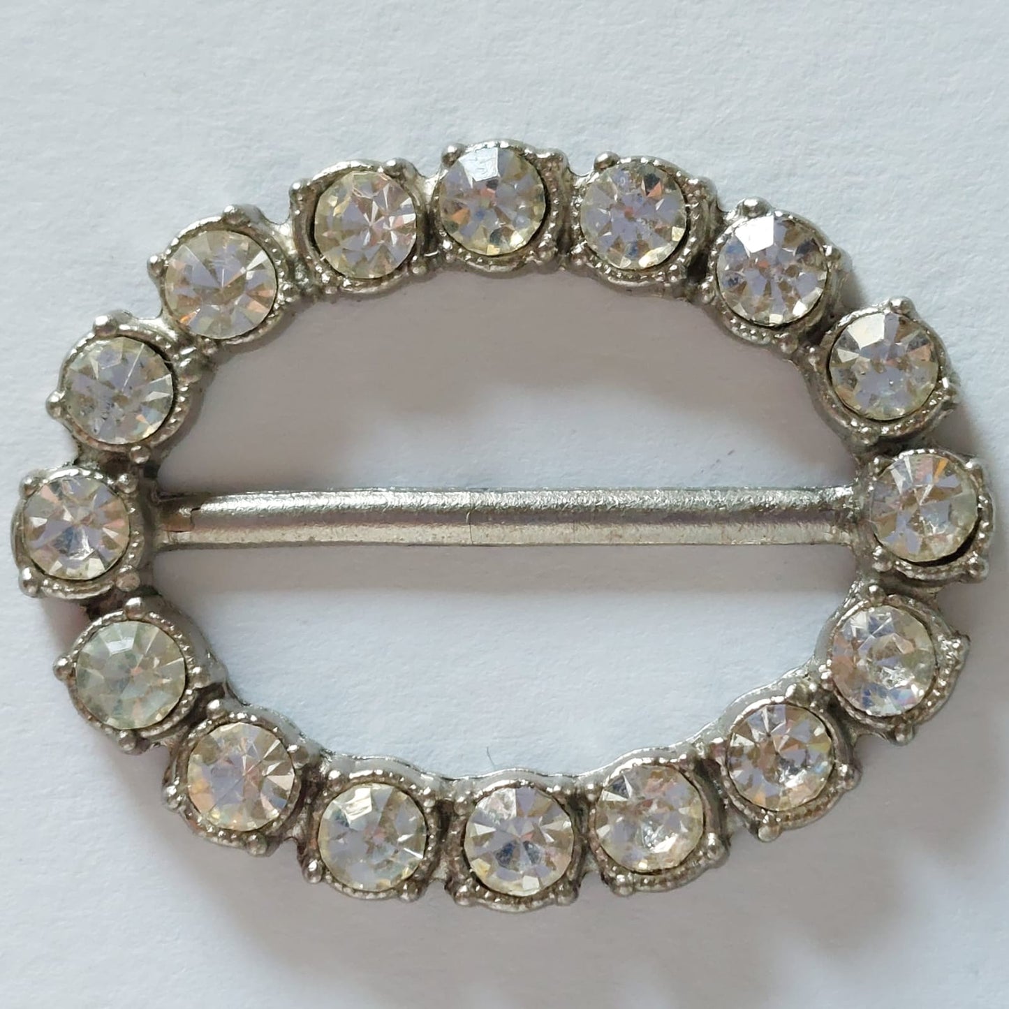 2074 Silberne Gürtelschnalle 37x30mm