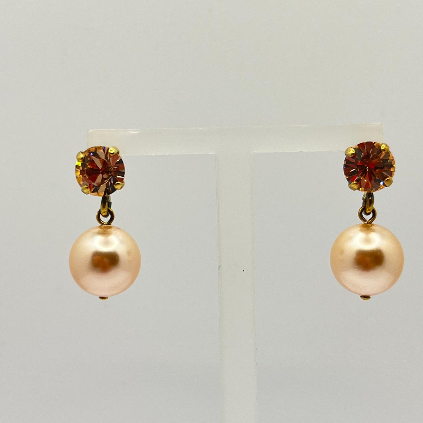 30760 Vintage Swarovski Kristallen Ohrstecker 11mm