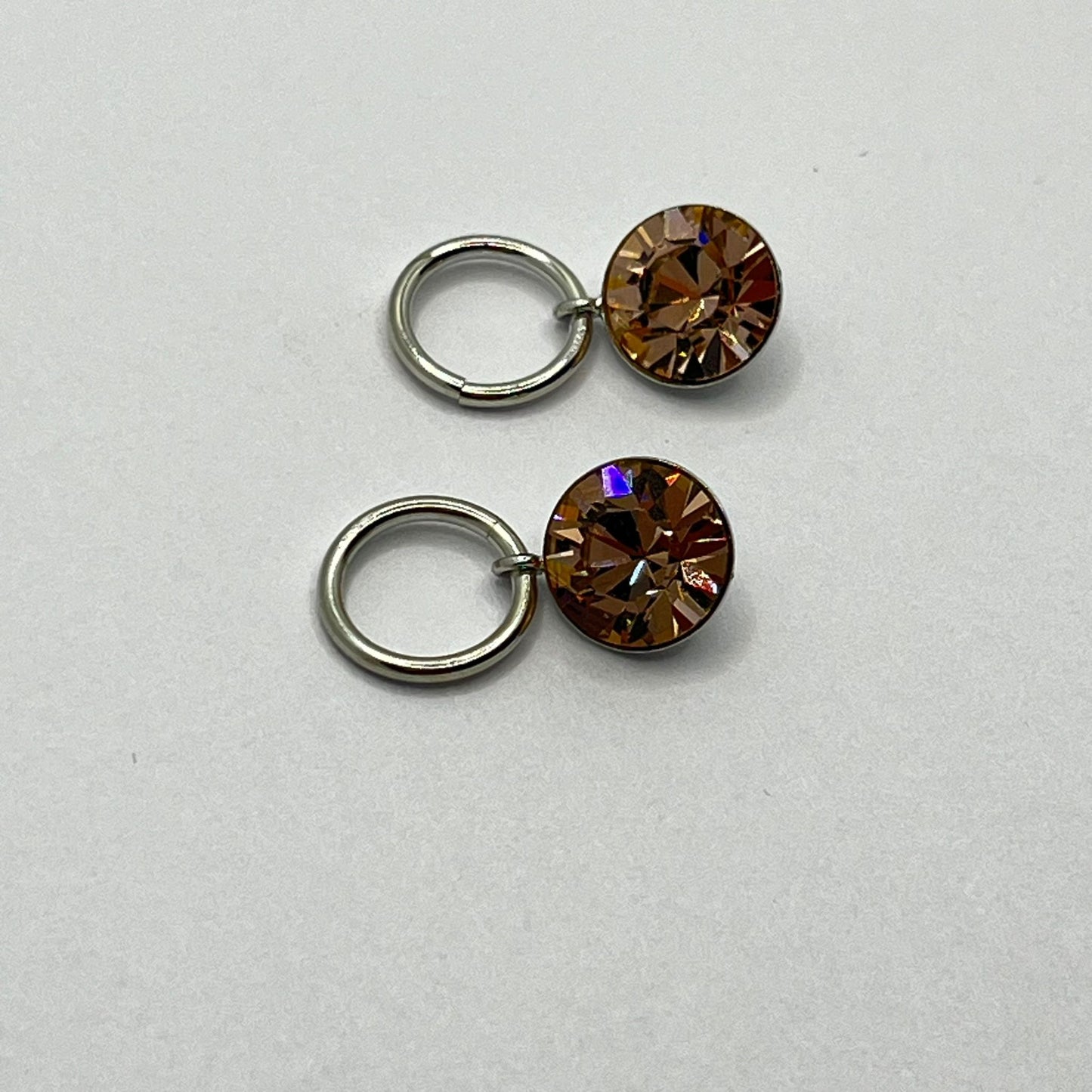 1137 Vintage Swarovski Kristallen Hängender Anhänger 8mm