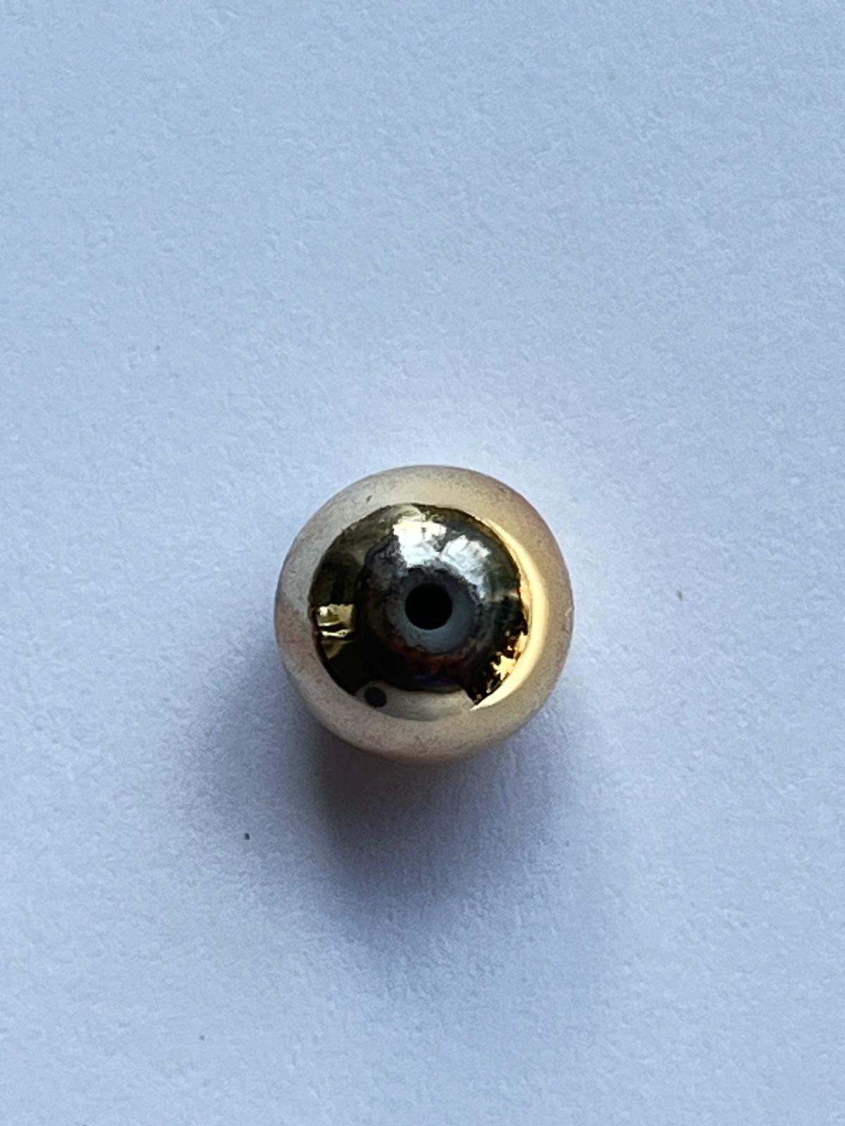 1060 Vintage Perlen Bead Gold 4mm