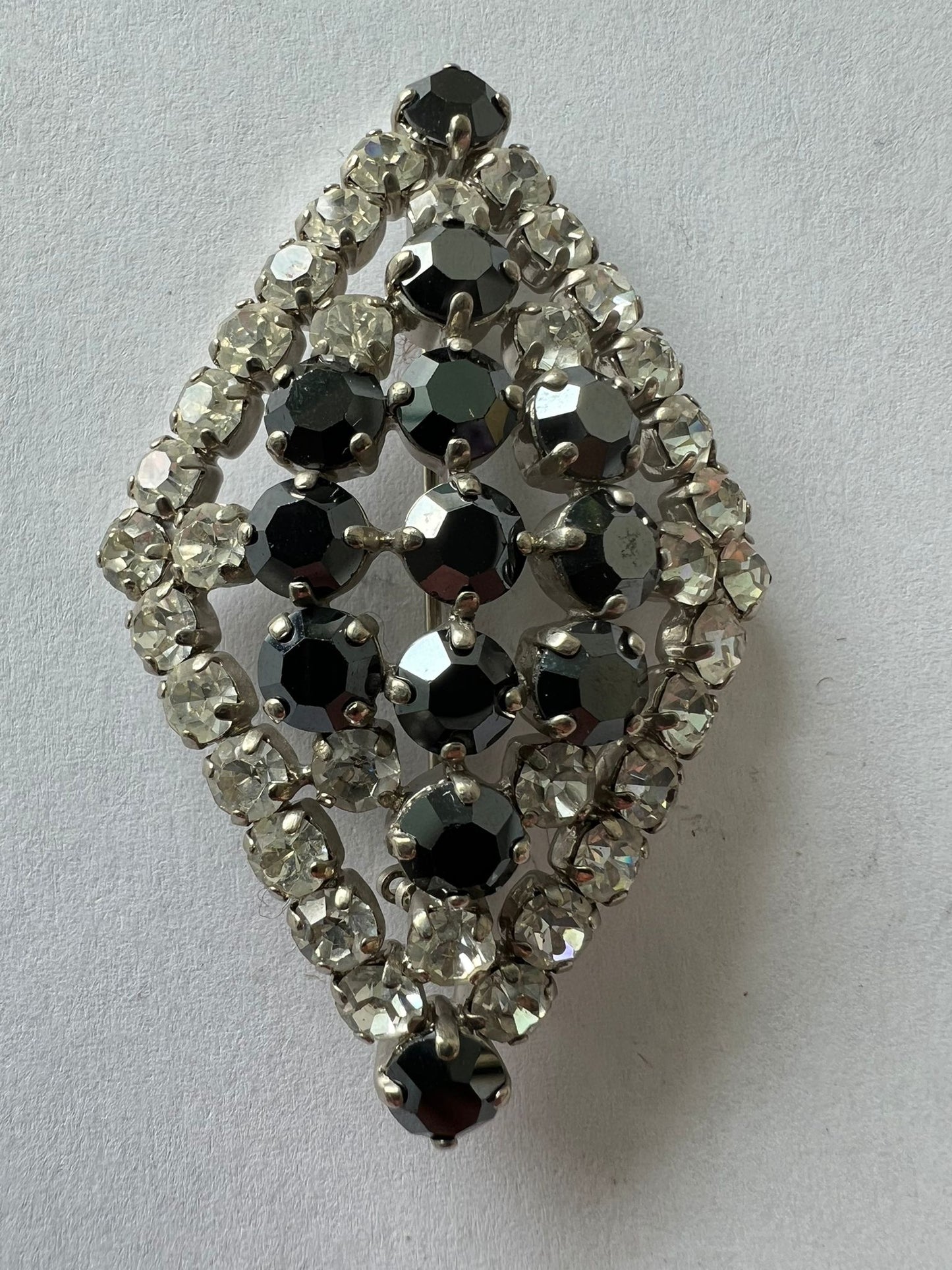 8541 Vintage Swarovski Kristallen Brosche 60mm