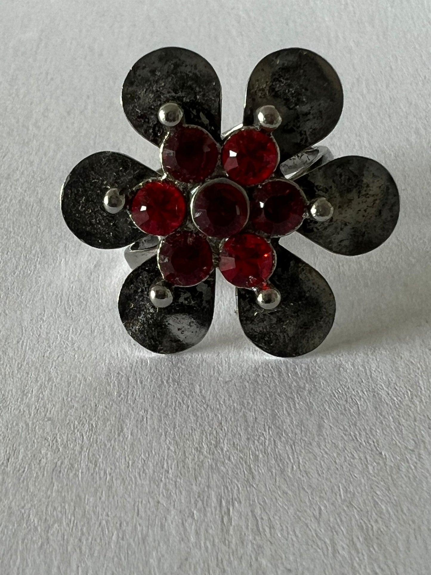 9787 Vintage Swarovski Kristallen Ring 27mm