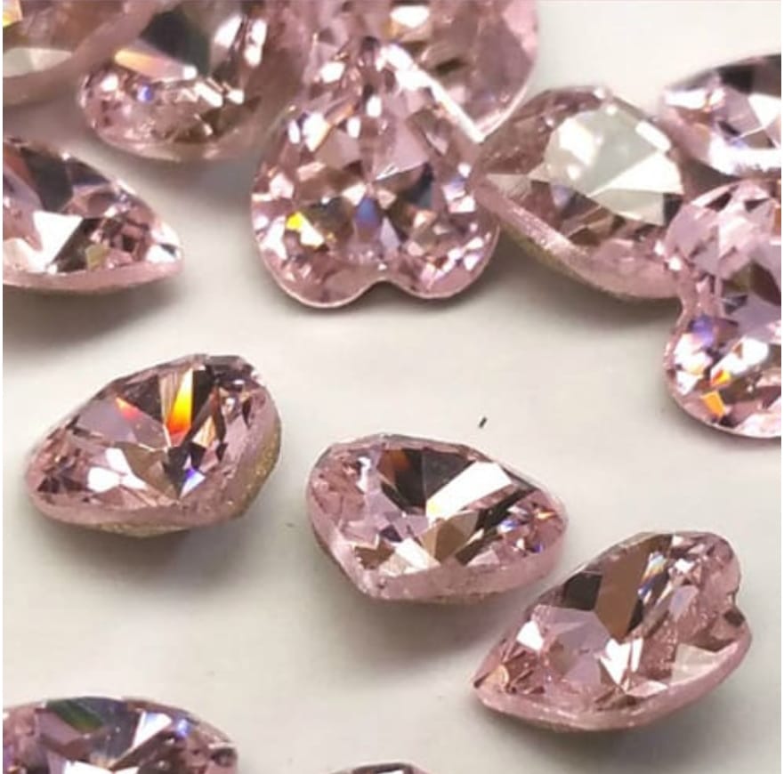 Swarovski® Fancy Antique Heart Rosaline 5x5.5mm