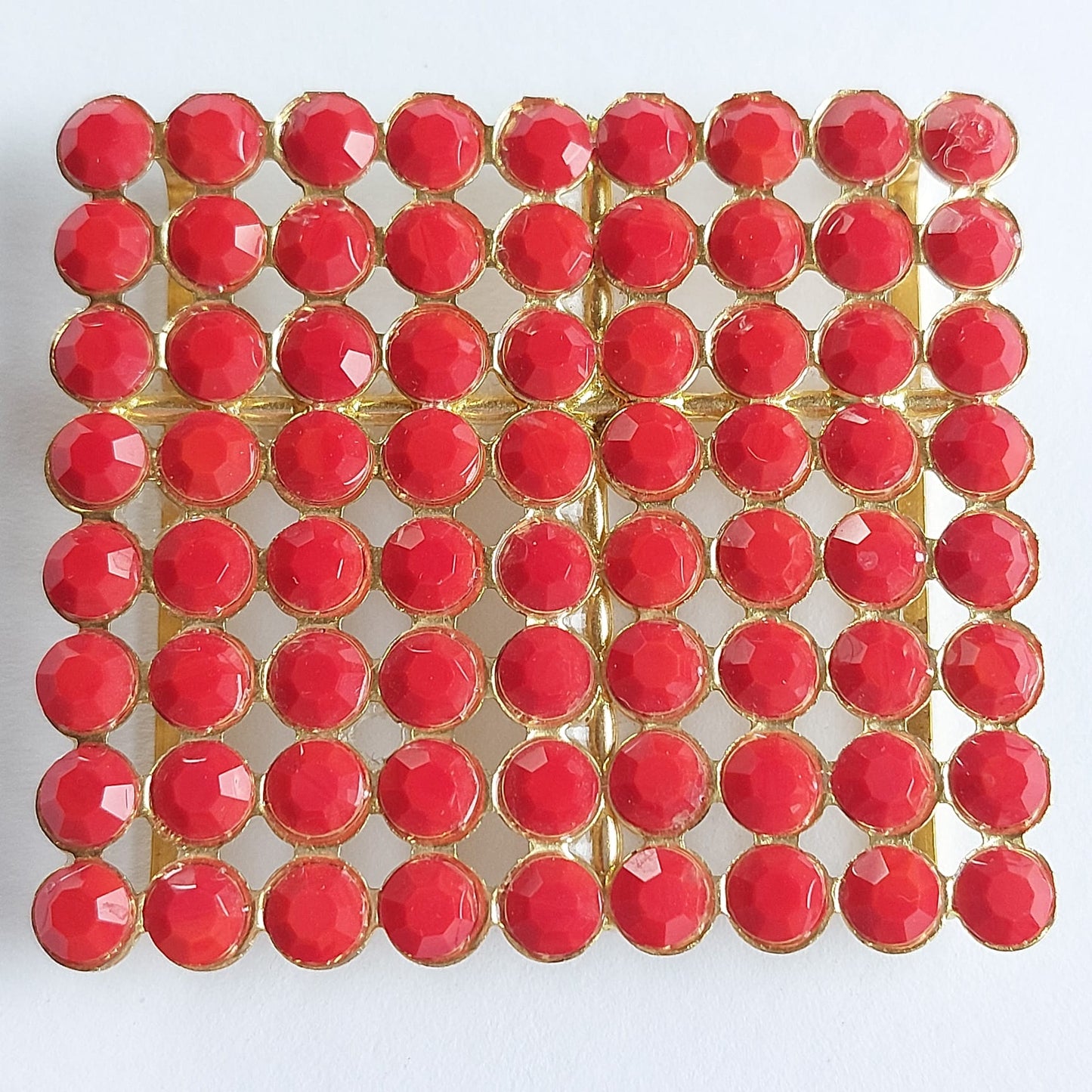 2012 Goldene Gürtelschnalle mit Swarovski Kristallen 56×50mm