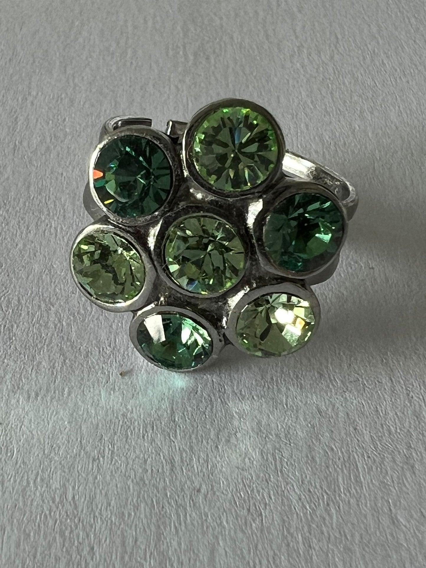 9778 Vintage Swarovski Kristallen Ring 20mm
