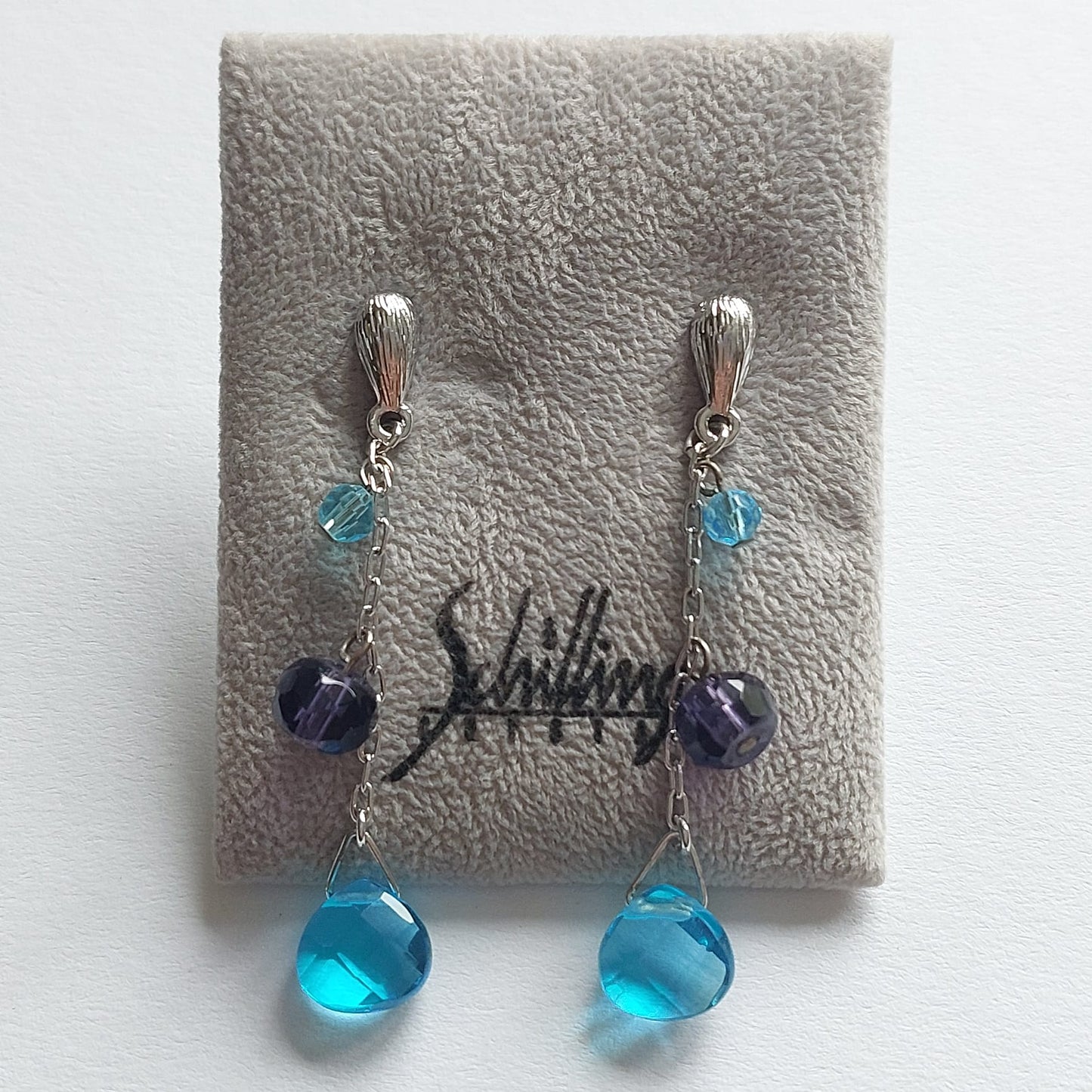 Original Vintage Schilling Ohrringe 55mm