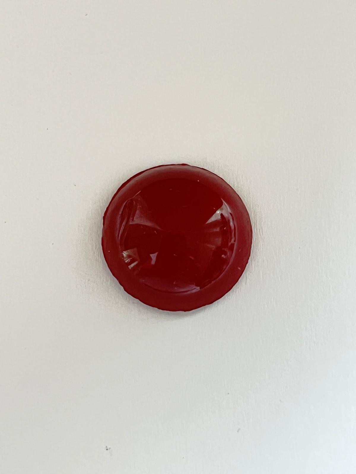 1077 Vintage Kunststoff Round Cabochon 17mm