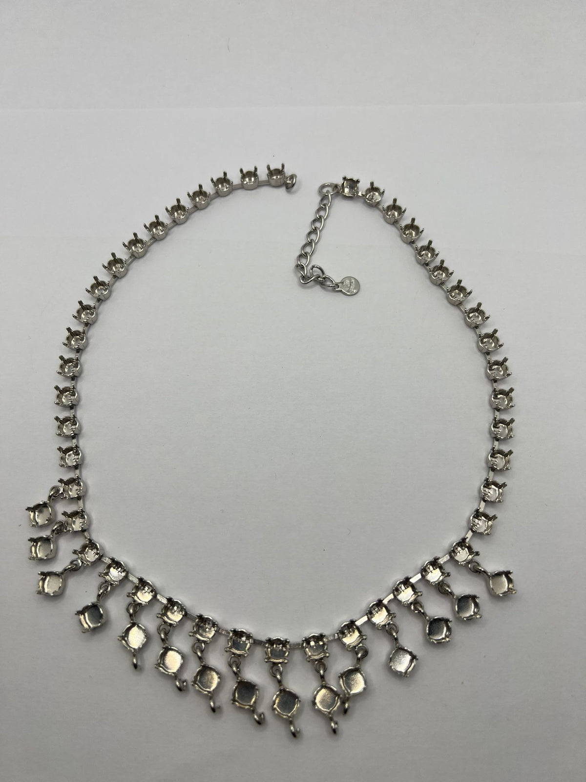 6439 Vintage leerer Halskette zum Befüllen mit Swarovski Kristallen 40cm