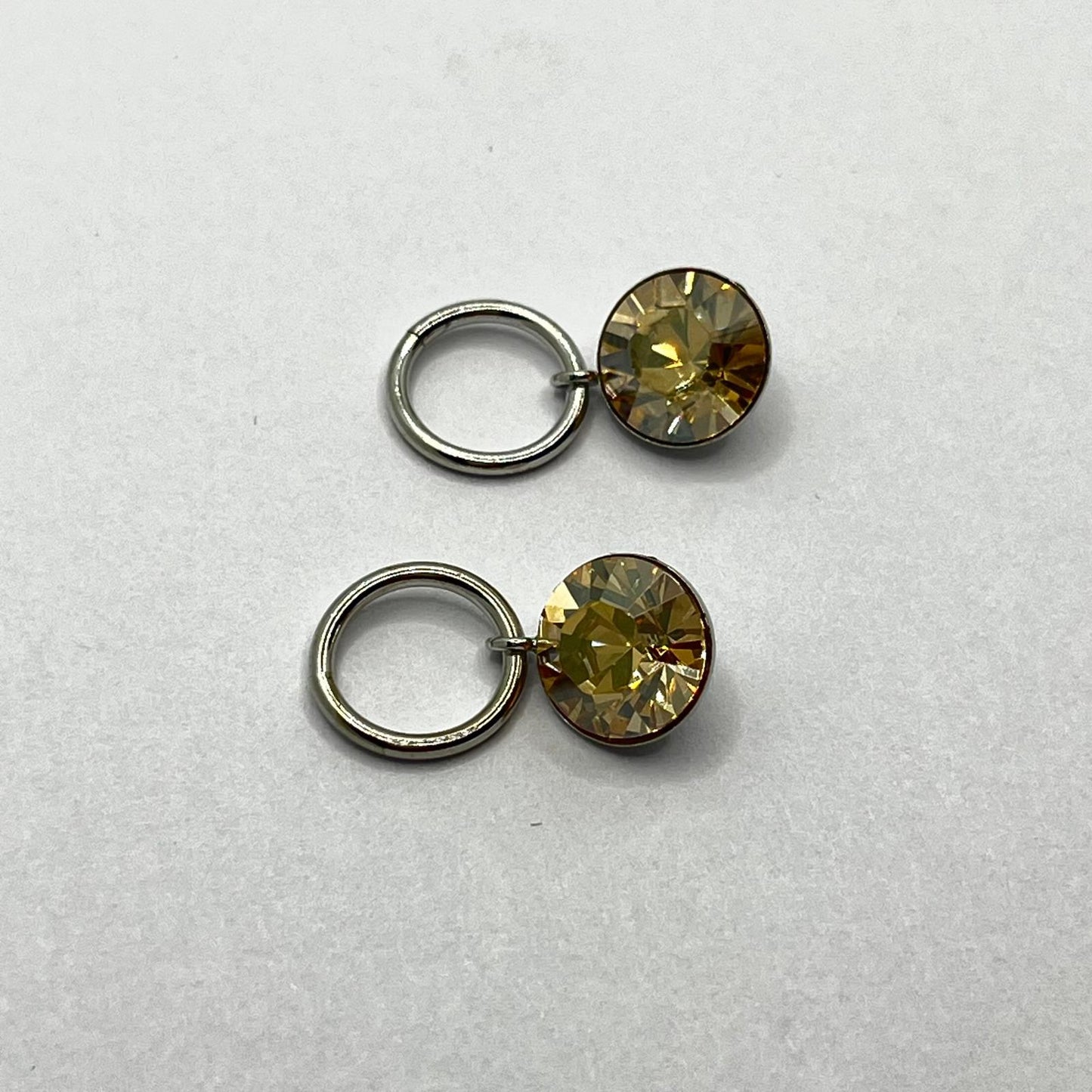 1138 Vintage Swarovski Kristallen Hängender Anhänger 8mm