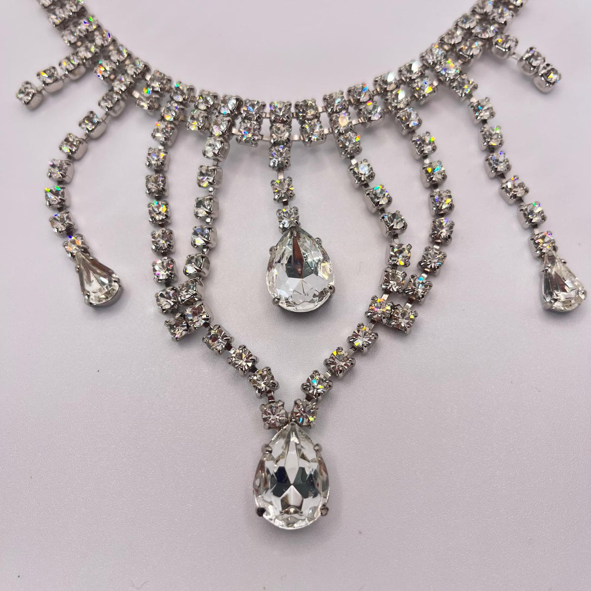 6423 Vintage Swarovski Kristallen Collier 38cm