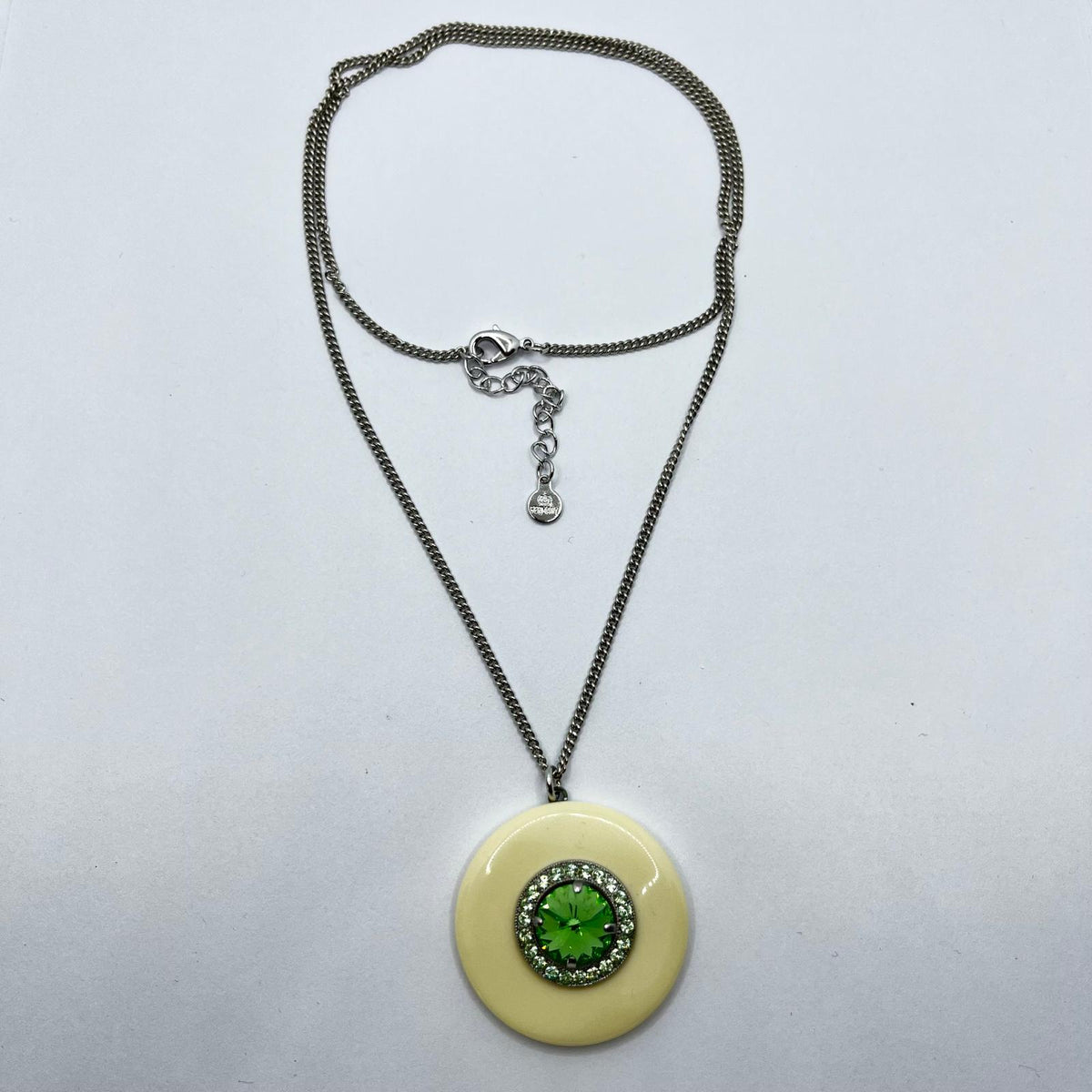 6501 Vintage Swarovski Kristallen Halskette mit karabinerverschluss 67cm