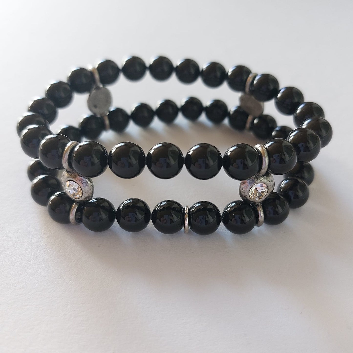 7949 Armband mit Swarovski Kristallen & Perlen 90mm
