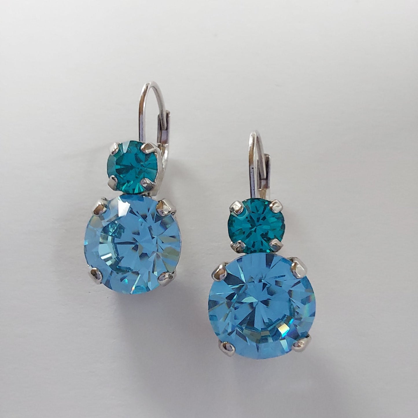 3288 Vintage-Ohrringe mit Swarovski Pearls 23mm