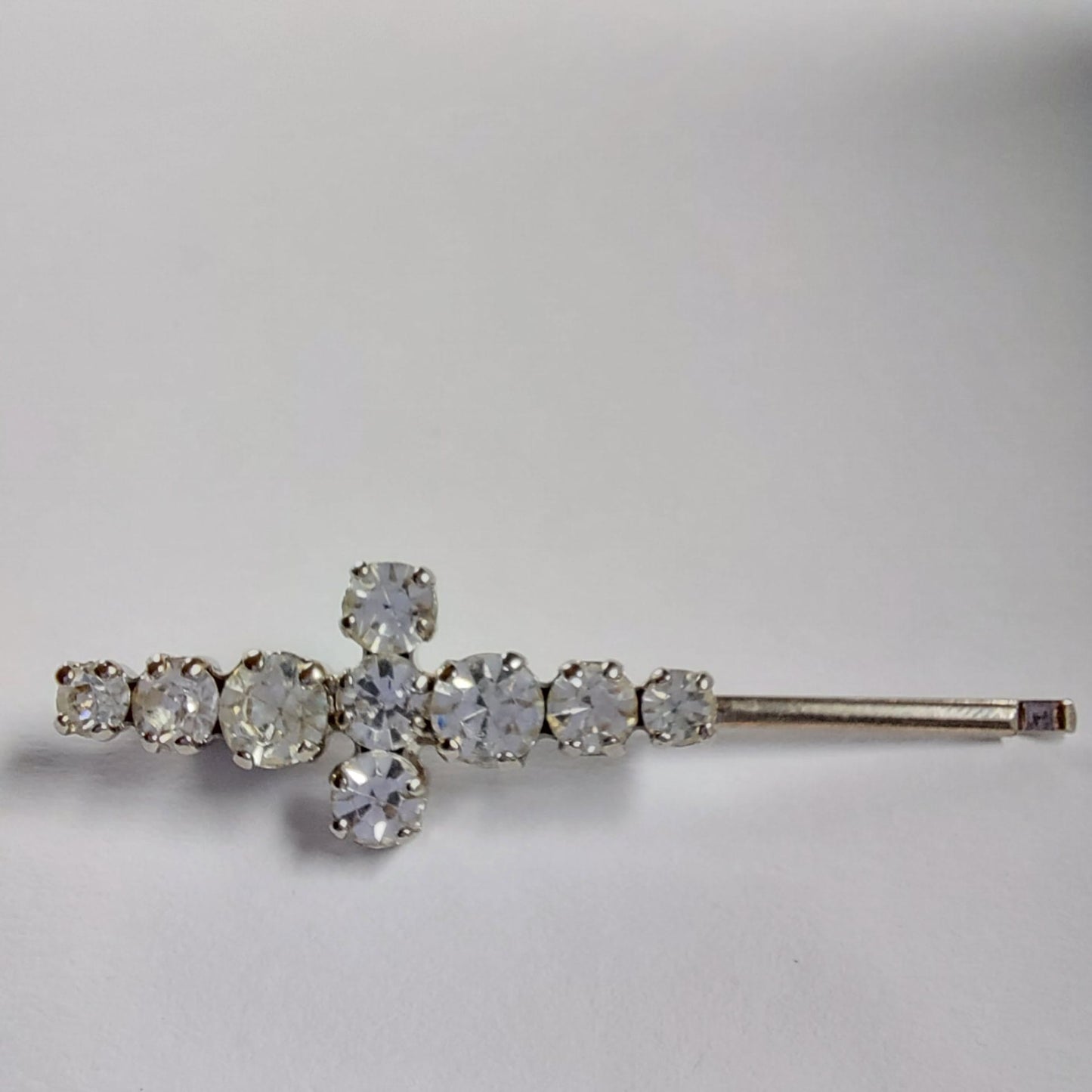 5010 Vintage Haarnadel mit Swarovski Kristallen 48mm