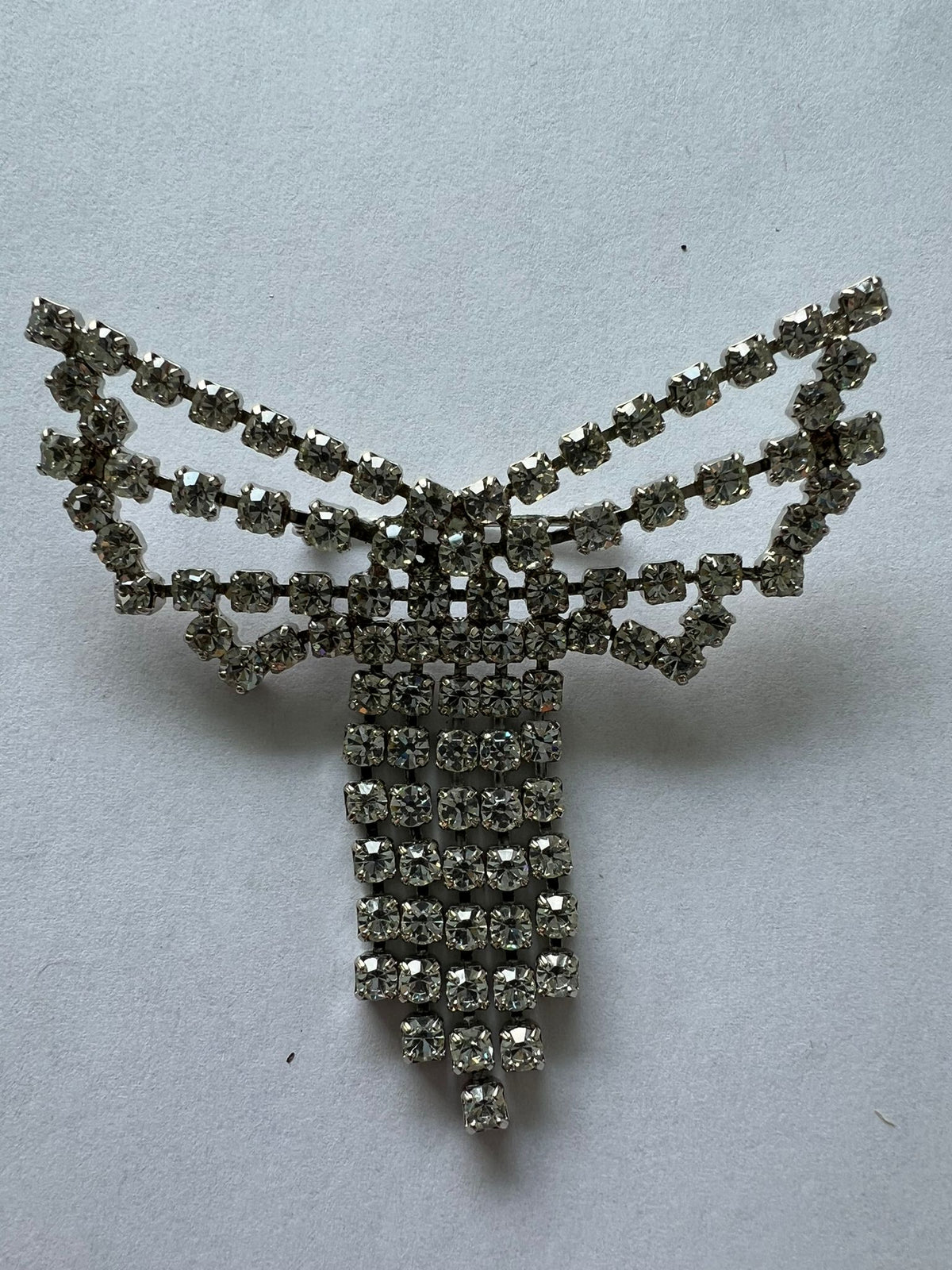8550 Vintage Swarovski Kristallen Brosche 82mm