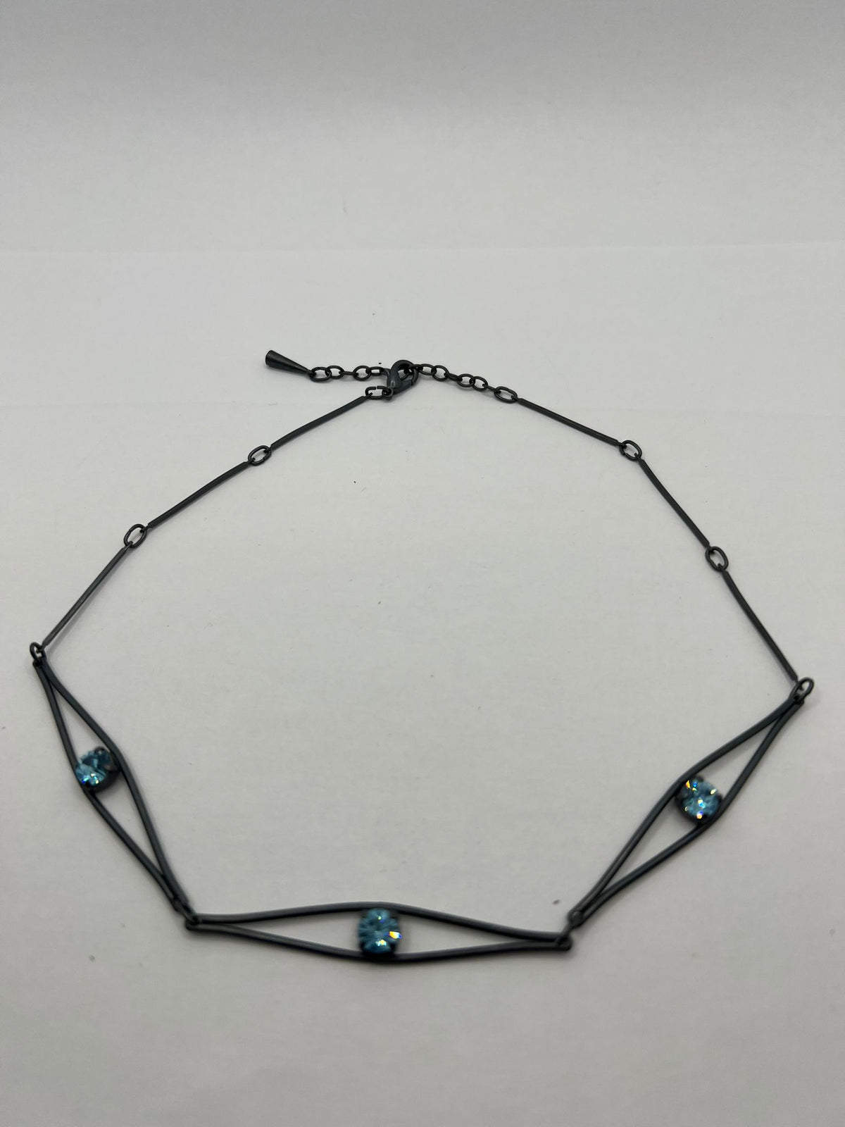 6467 Vintage Swarovski Kristallen Halskette 39cm