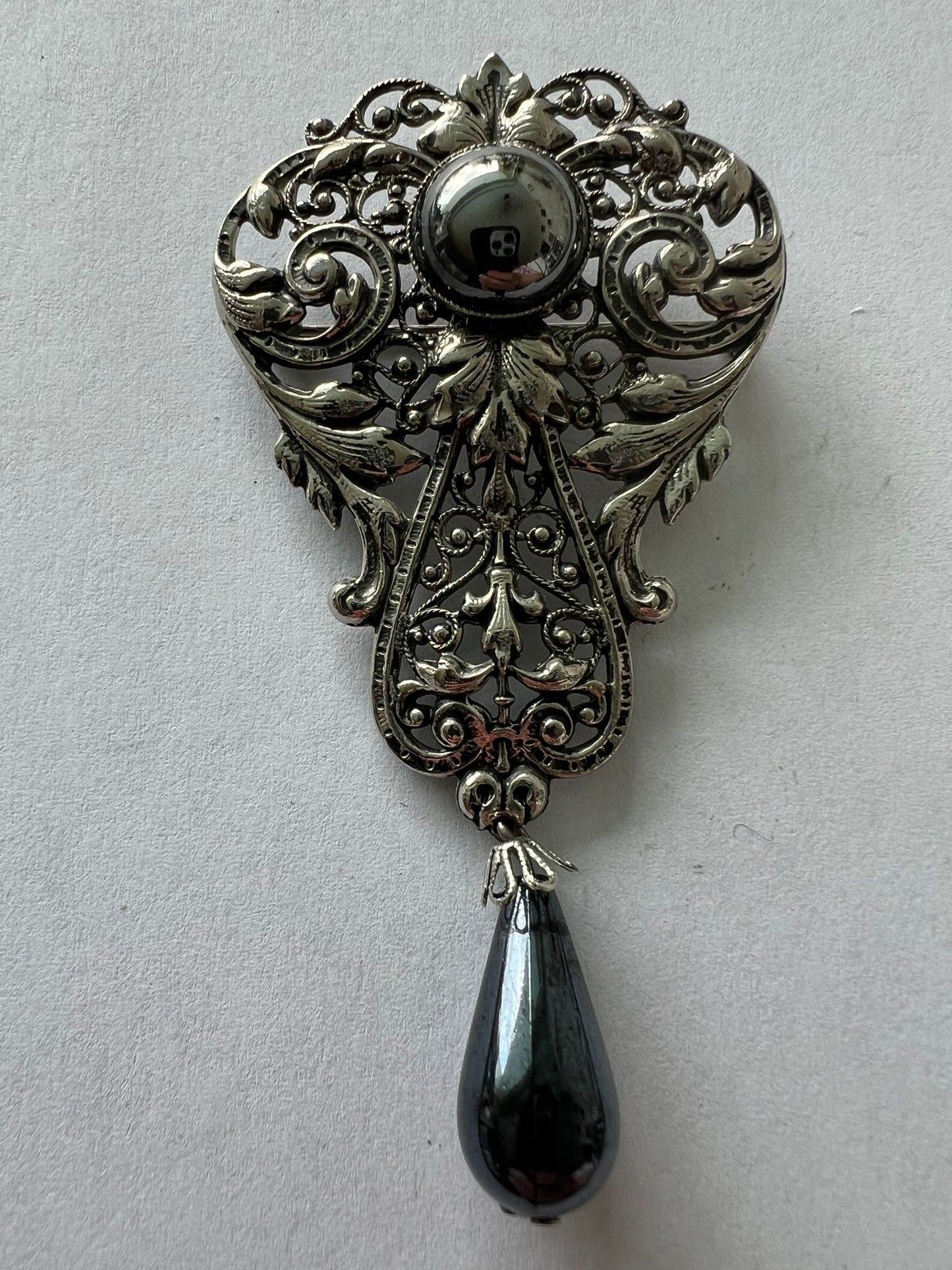 8526 Vintage Swarovski Kristallen Brosche 80mm
