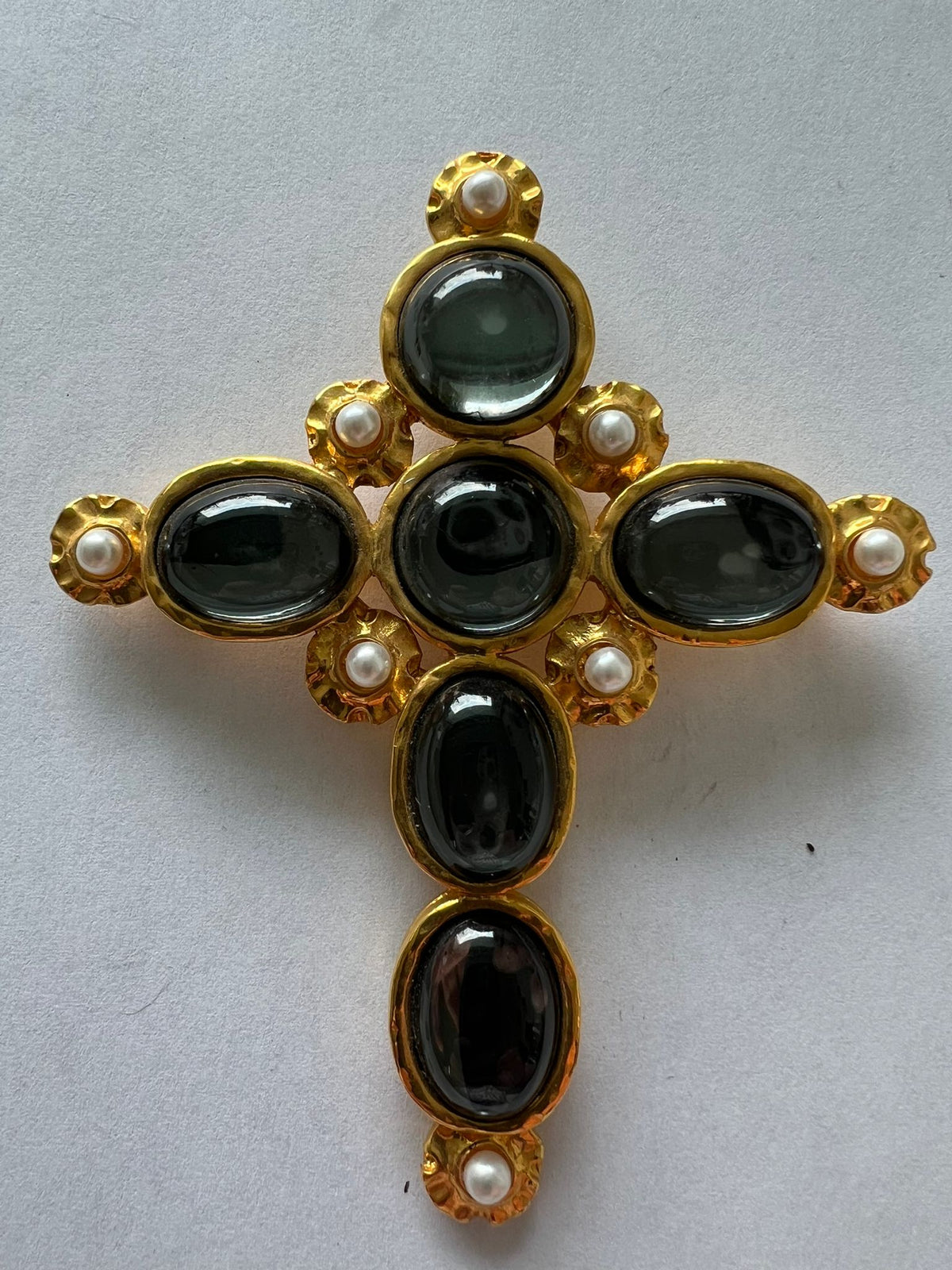 8549 Vintage Swarovski Kristallen Brosche 100mm