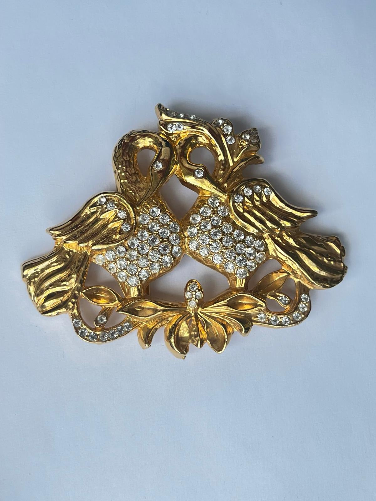 8617 Vintage Swarovski Kristallen Brosche 116mm